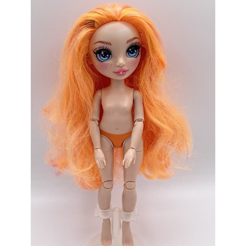 Rainbow High Poppy Rowan Series 1 Doll MGA Orange Hair Butterfly Clips Nude 2019
